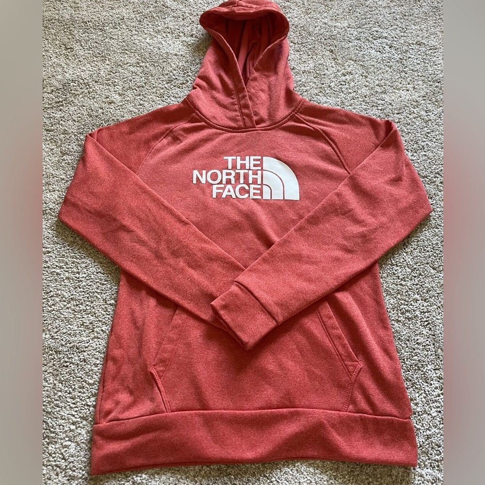 The North Face Women’s Hoodie Sweatshirt Pullover Size Medium Coral Orange